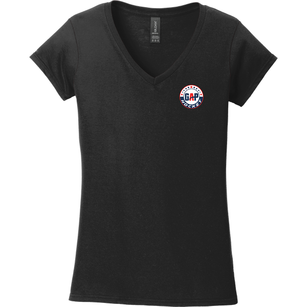 GAP Hockey Softstyle Ladies Fit V-Neck T-Shirt