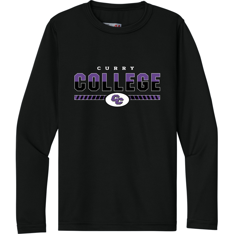 Curry College Youth Cooling Performance Long Sleeve Tee