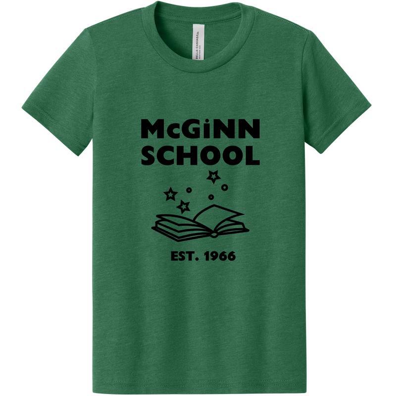 McGinn Elementary Youth 'Book' Heather CVC Tee