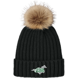 NJ Colts Faux Fur Pom Beanie
