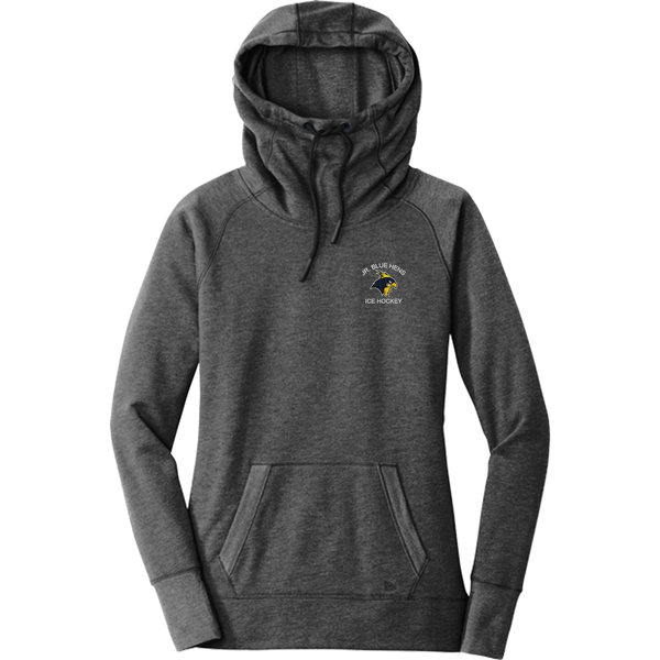 Delaware Jr. Blue Hens New Era Ladies Tri-Blend Fleece Pullover Hoodie
