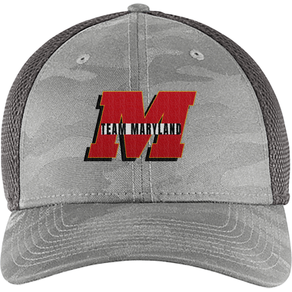 Team Maryland New Era Tonal Camo Stretch Tech Mesh Cap