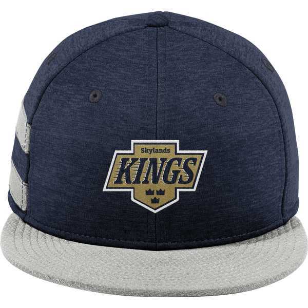 Skylands Kings New Era Shadow Heather Striped Flat Bill Snapback Cap