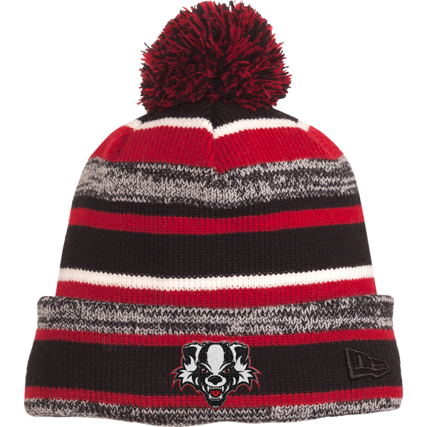 Scary Badgers New Era Sideline Beanie