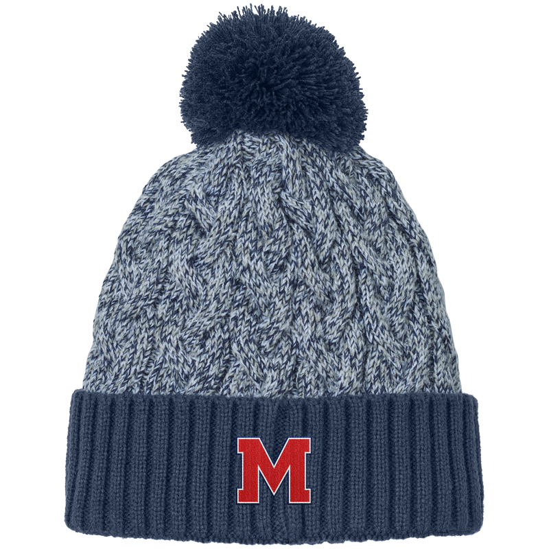 Mount St. Charles New Era Marled Knit Pom Beanie