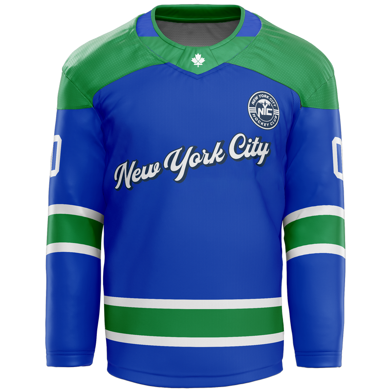 NYC Hockey Club Youth Player Cut and Sew Jersey