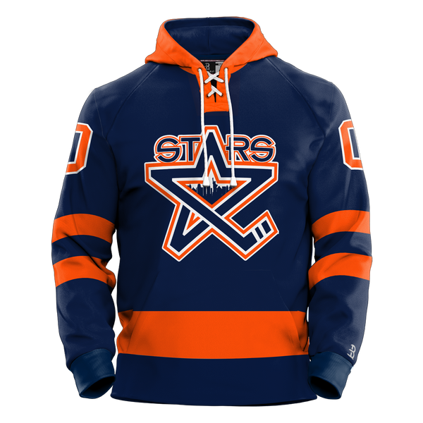NY Stars Adult Sublimated Retro Hoodie