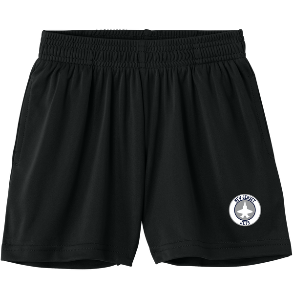 NJ Jets Youth PosiCharge Competitor 5 Inch Pocketed Short