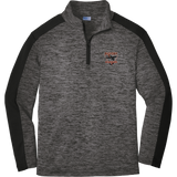 Biggby Bombers Youth PosiCharge Electric Heather Colorblock 1/4-Zip Pullover