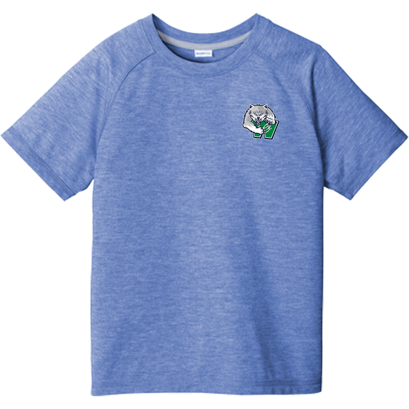 Woodbridge Wolfpack Youth PosiCharge Tri-Blend Wicking Raglan Tee